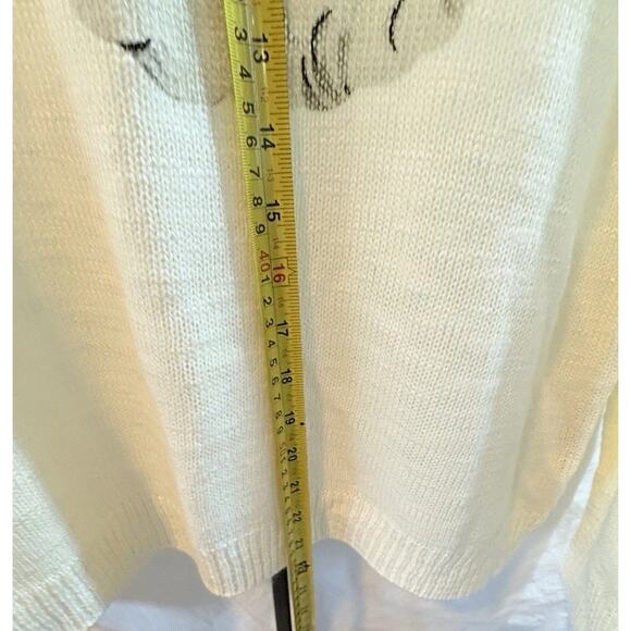 Mia & Tess Santa Sweater Women’s Size L Cream Color The Paper Store - Picture 7 of 13
